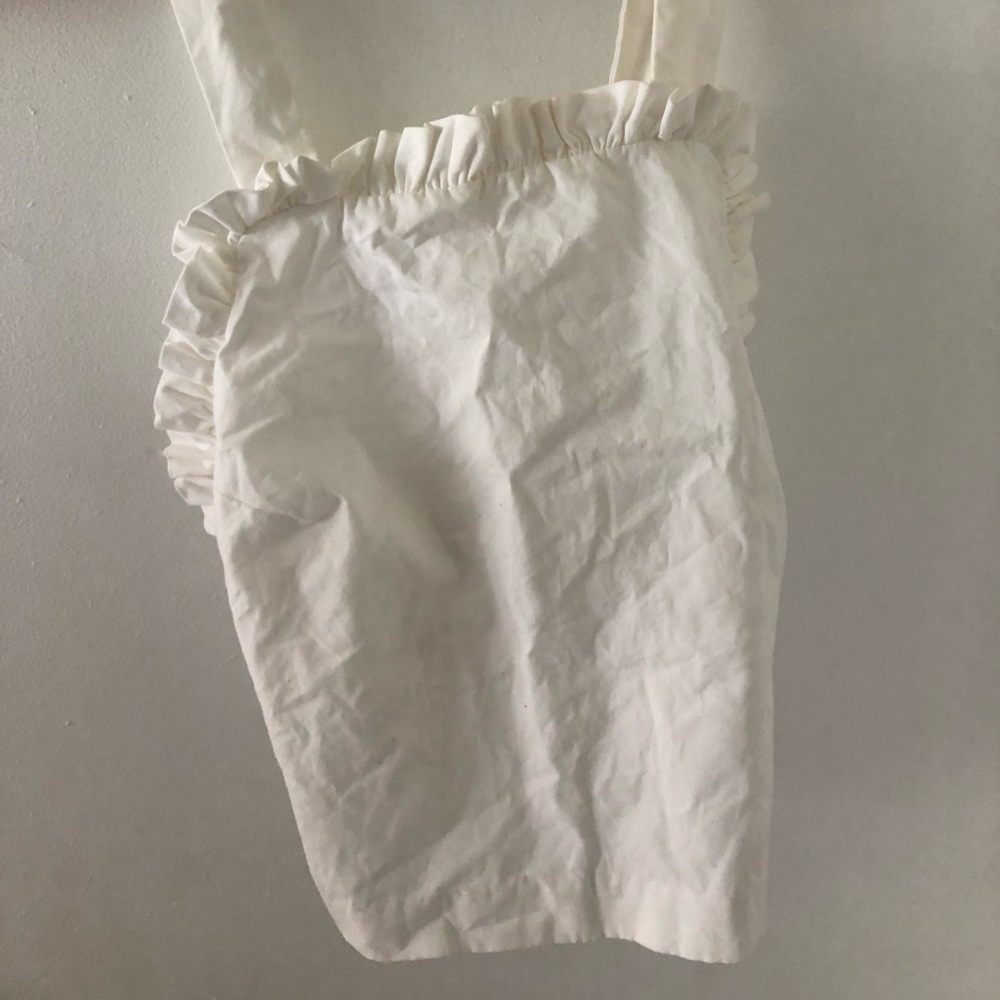 White cropped top